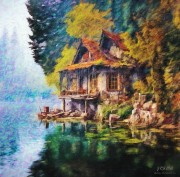 jrolinc_cottage_at_lake_in_slovenia_in_the_style_of_duffy_sheri1_edit