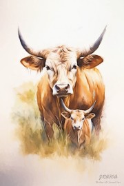 jrolinc_watercolor_head_and_shoulder_of_a_texas_longhorn_female1_edit