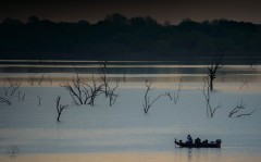 Lone Fisherman at Sunrise
