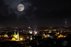 Full Moon over Prague