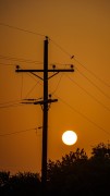 An orange sunrise