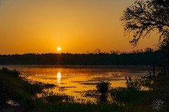 Sunrise over Deaver Pond